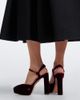 Aquazzura Aquazzura Amira velvet platform pumps - 3