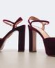 Aquazzura Aquazzura Amira velvet platform pumps - 6
