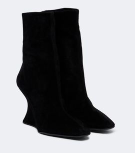 Aquazzura Aquazzura Amore suede wedge ankle boots