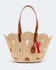 Aquazzura Aquazzura Artiste Medium raffia tote bag - 1