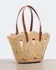 Aquazzura Aquazzura Artiste Medium raffia tote bag - 5