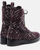 Aquazzura Aquazzura Ben 20 leather-trimmed tweed combat boots - 2