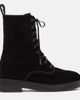 Aquazzura Aquazzura Ben 20 leather-trimmed velvet combat boots - 4