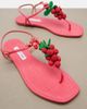 Aquazzura Aquazzura Berry raffia-effect thong sandals - 6