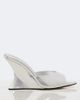 Aquazzura Aquazzura Bisous mirrored leather wedge mules - 6