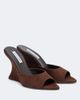 Aquazzura Aquazzura Bisous Wedge suede mules - 1