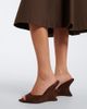 Aquazzura Aquazzura Bisous Wedge suede mules - 2