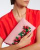 Aquazzura Aquazzura Botanica appliquÃ© raffia clutch - 7