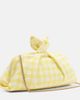 Aquazzura Aquazzura Bow Tie bow-detail checked clutch - 4