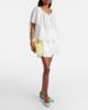 Aquazzura Aquazzura Bow Tie bow-detail checked clutch - 5