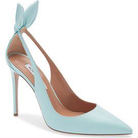 Aquazzura Aquazzura Bow Tie Pointed Toe Pump