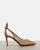 Aquazzura Aquazzura Bow Tie suede-trimmed mesh pumps - 5