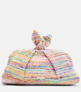 Aquazzura Aquazzura Bowtie tweed clutch
