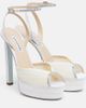 Aquazzura Aquazzura Bridal Be Mine embellished platform sandals - 1