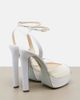 Aquazzura Aquazzura Bridal Be Mine embellished platform sandals - 3