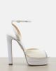 Aquazzura Aquazzura Bridal Be Mine embellished platform sandals - 5