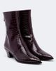 Aquazzura Aquazzura Brunswick croc-effect leather ankle boots - 1