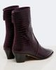 Aquazzura Aquazzura Brunswick croc-effect leather ankle boots - 4