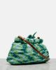 Aquazzura Aquazzura Calypso floral-appliquÃ© raffia clutch - 4