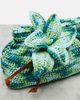 Aquazzura Aquazzura Calypso floral-appliquÃ© raffia clutch - 6