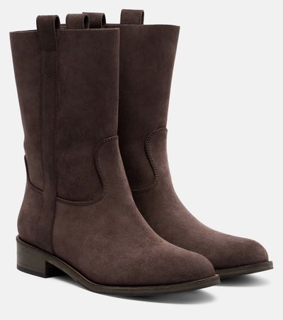 Aquazzura Aquazzura Cavalière suede ankle boots