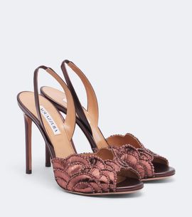 Aquazzura Aquazzura Ce Soir embellished leather sandals