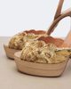 Aquazzura Aquazzura Ce Soir metallic leather platform sandals - 6
