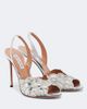 Aquazzura Aquazzura Ce Soir metallic leather slingback sandals - 1