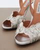 Aquazzura Aquazzura Ce Soir metallic leather slingback sandals - 6
