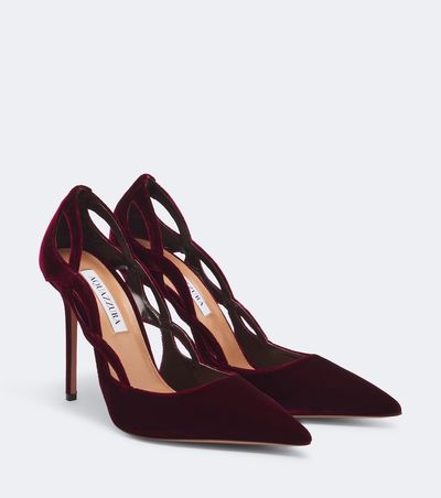 Aquazzura Aquazzura Contour velvet pumps