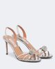Aquazzura Aquazzura Crystal Bubble leather slingback sandals - 1