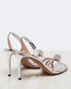 Aquazzura Aquazzura Crystal Bubble leather slingback sandals - 3