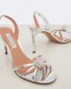 Aquazzura Aquazzura Crystal Bubble leather slingback sandals - 6