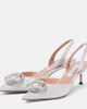Aquazzura Aquazzura Crystal Hoop 50 glitter slingback pumps - 4
