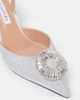 Aquazzura Aquazzura Crystal Hoop 50 glitter slingback pumps - 5