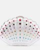 Aquazzura Aquazzura Crystal Shell embellished clutch - 1