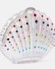 Aquazzura Aquazzura Crystal Shell embellished clutch - 4
