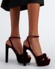Aquazzura Aquazzura Cupid velvet platform sandals - 3