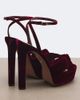 Aquazzura Aquazzura Cupid velvet platform sandals - 4