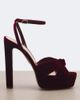 Aquazzura Aquazzura Cupid velvet platform sandals - 5