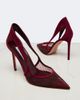 Aquazzura Aquazzura Dangerous Liaisons mesh and suede pumps - 6