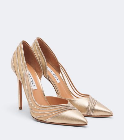 Aquazzura Aquazzura Dream Girl embellished leather pumps