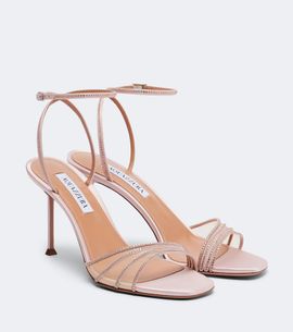 Aquazzura Aquazzura Dream Girl suede and mesh sandals
