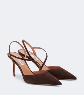 Aquazzura Aquazzura Dynasty suede slingback pumps