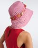 Aquazzura Aquazzura Embellished crochet bucket hat - 5