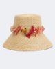Aquazzura Aquazzura Embellished raffia bucket hat - 1