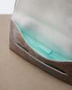 Aquazzura Aquazzura Envelope sequined metallic leather clutch - 3