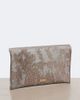Aquazzura Aquazzura Envelope sequined metallic leather clutch - 4