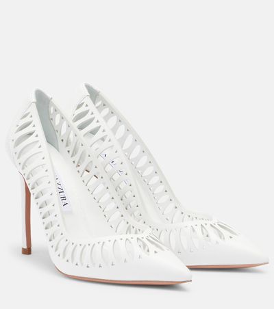 Aquazzura Aquazzura Gisele perforated leather pumps