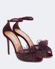 Aquazzura Aquazzura Lover lace-trimmed mesh sandals - 1